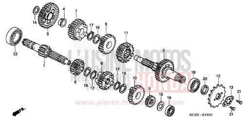 BOITE DE VITESSES CM125CX de 1999